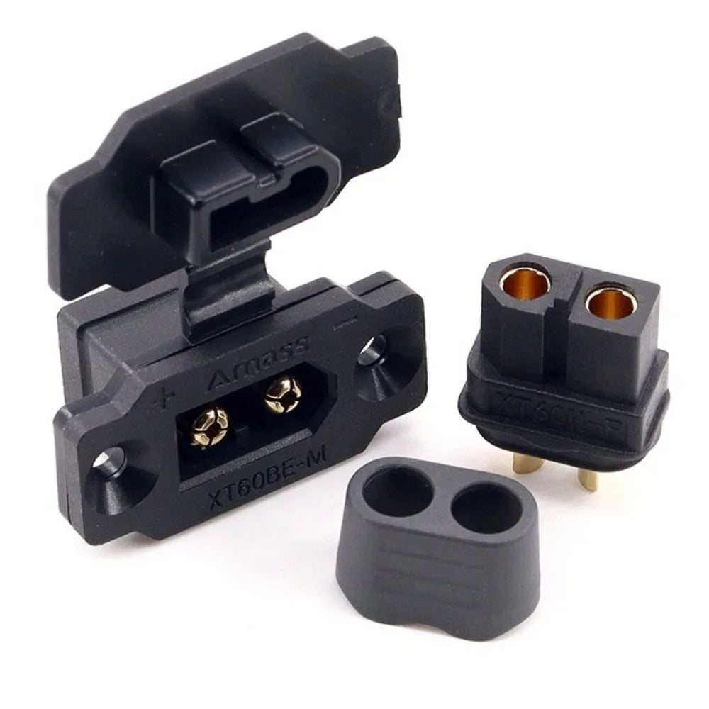 Amass XT60BE-M-F Connector Set – RC FPV ESC Plug with Cover RC Connector Set Axl