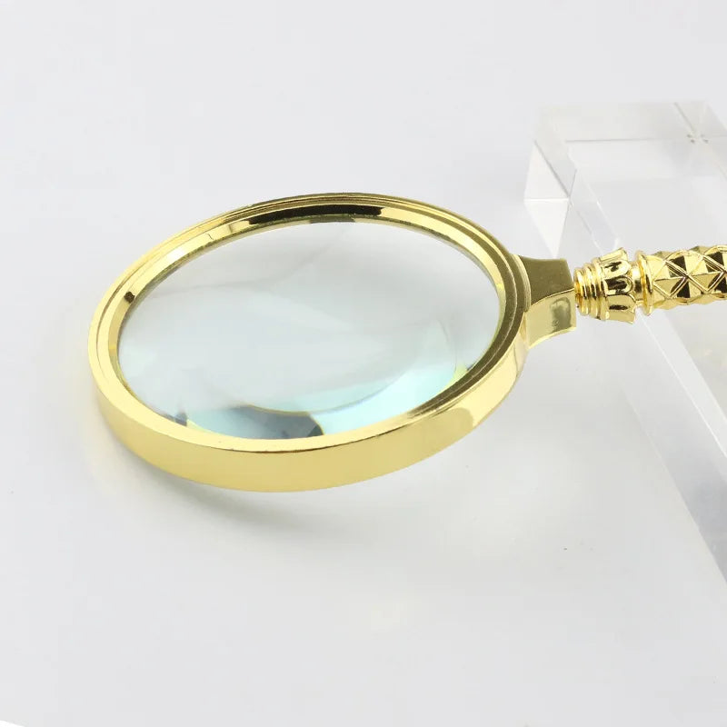 Gold Magnifying Glass Loupe – High Magnification & Keychain Magnifying Glass Loupe Axl