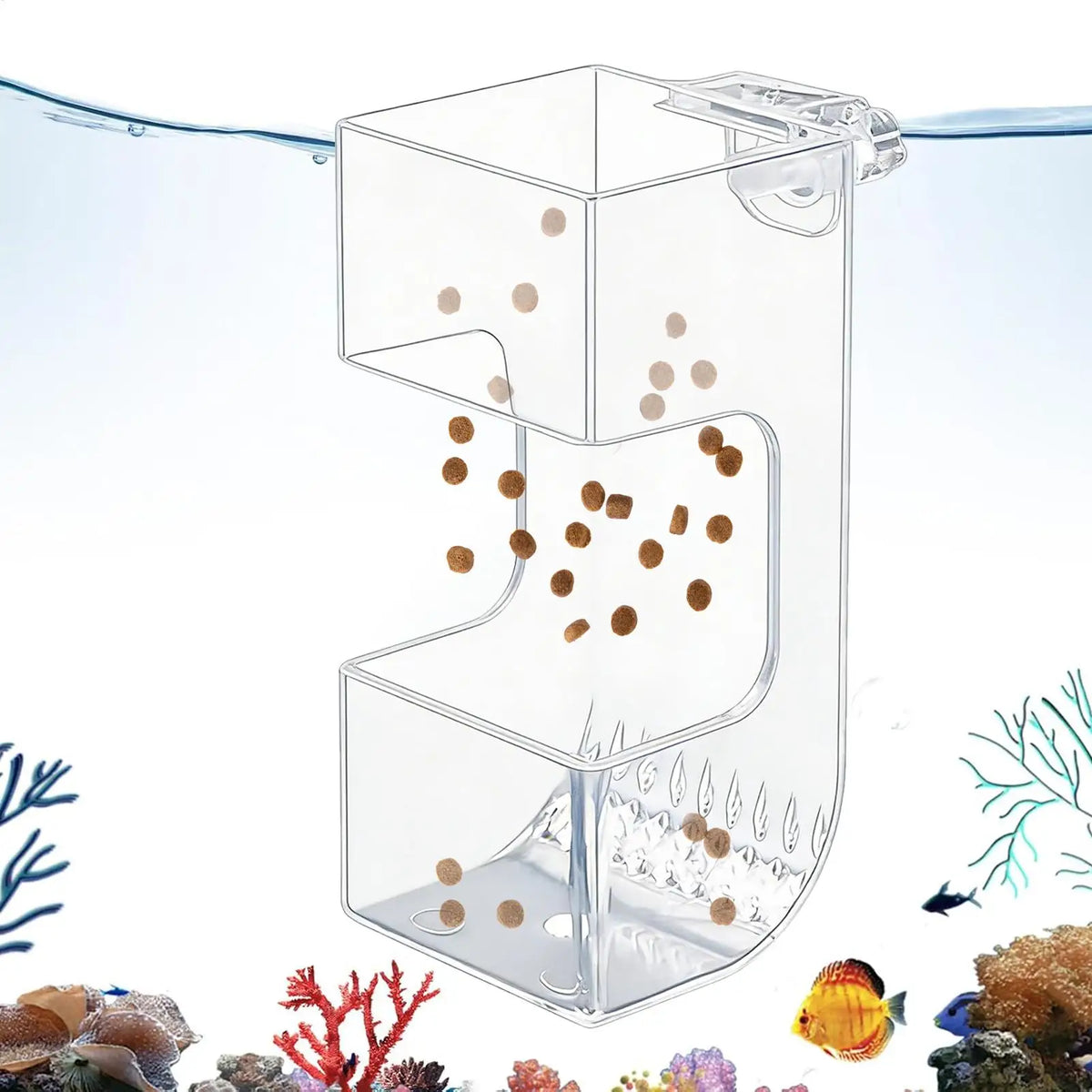Aquarium Floating Feeding Ring – Fish Tank Food Tray Feeder Aquarium Fish Feeder Axl