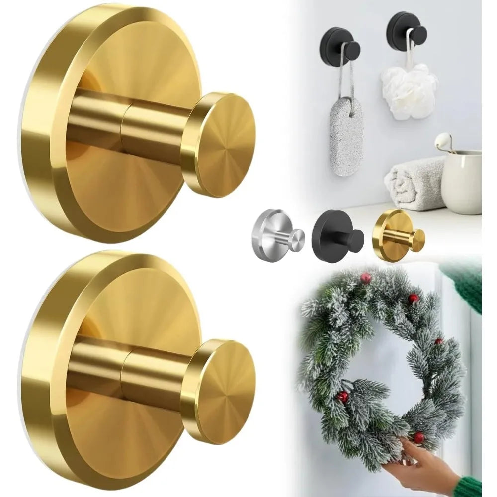 Stainless Steel Suction Cup Hooks – Shower, Bathroom & Mirror Suction Cup Hooks Axl