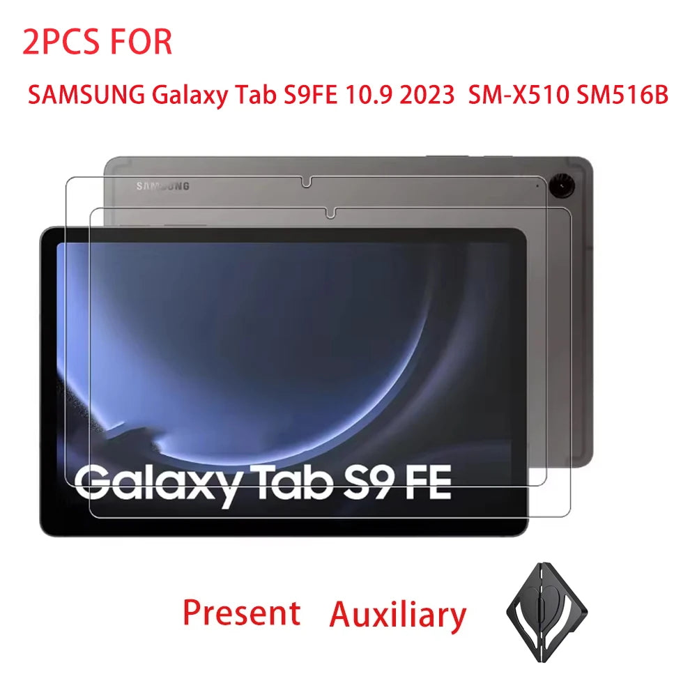 2-Pack Tempered Glass Screen Protector – Samsung Galaxy Tab S9 FE & S8 Tablet Screen Protector Axl FOR TAB S9FE10.9inch