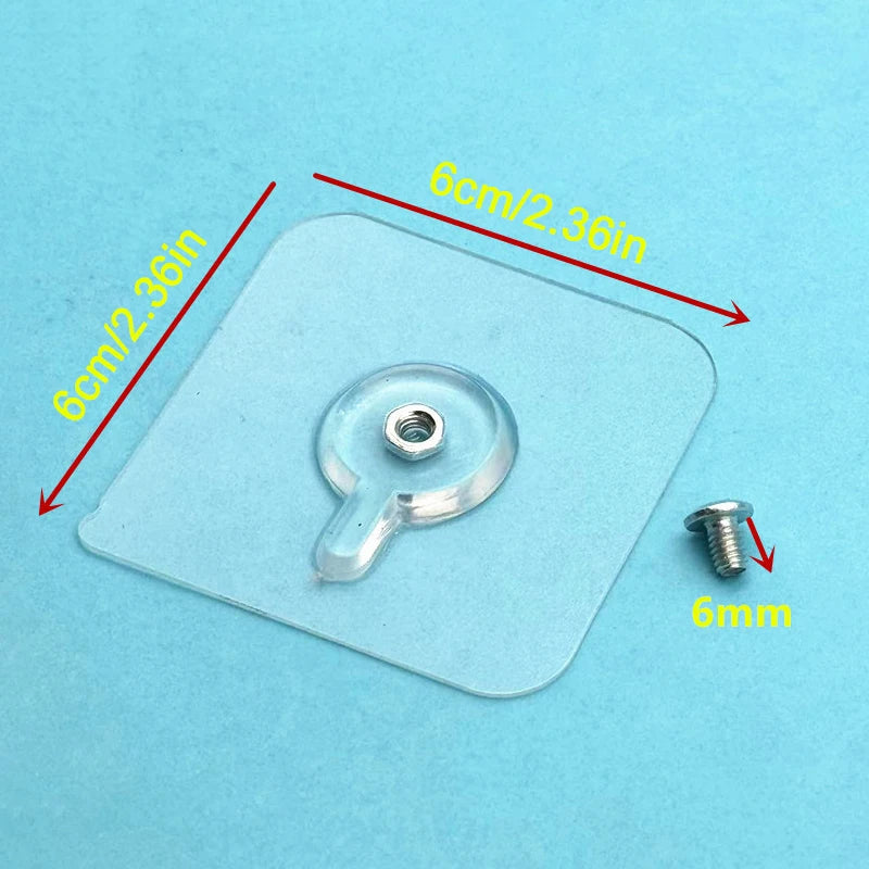 Transparent Self-Adhesive Wall Hook – No-Trace Sticky Hanger Adhesive Wall Hook Axl