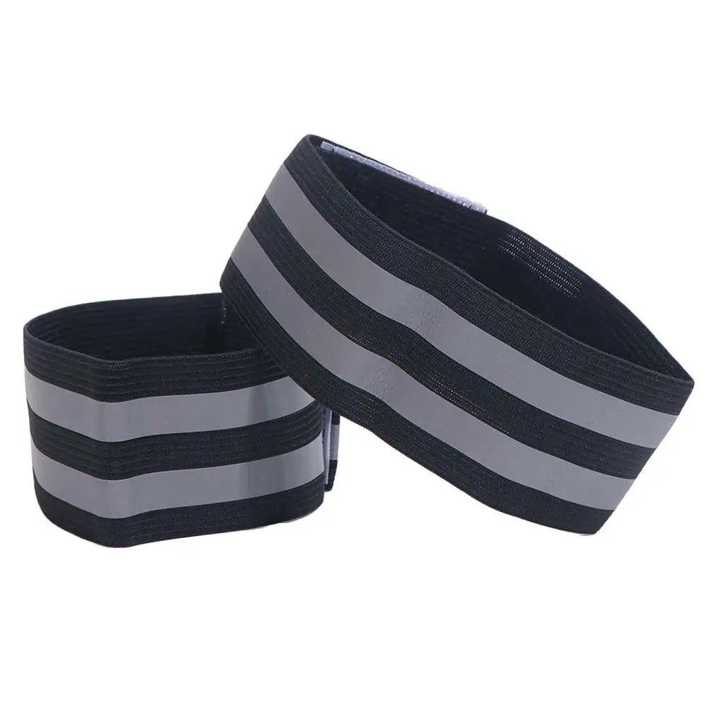 8-Pack Reflective Armbands – High Visibility Safety Straps Reflective Safety Band Axl Black