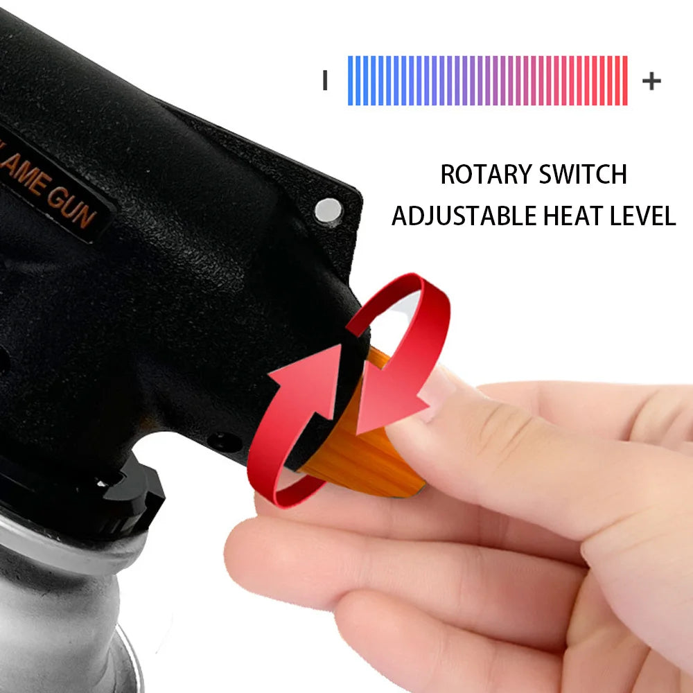 Adjustable Jet Flame Blow Torch Lighter – BBQ & Kitchen Butane Blow Torch Axl