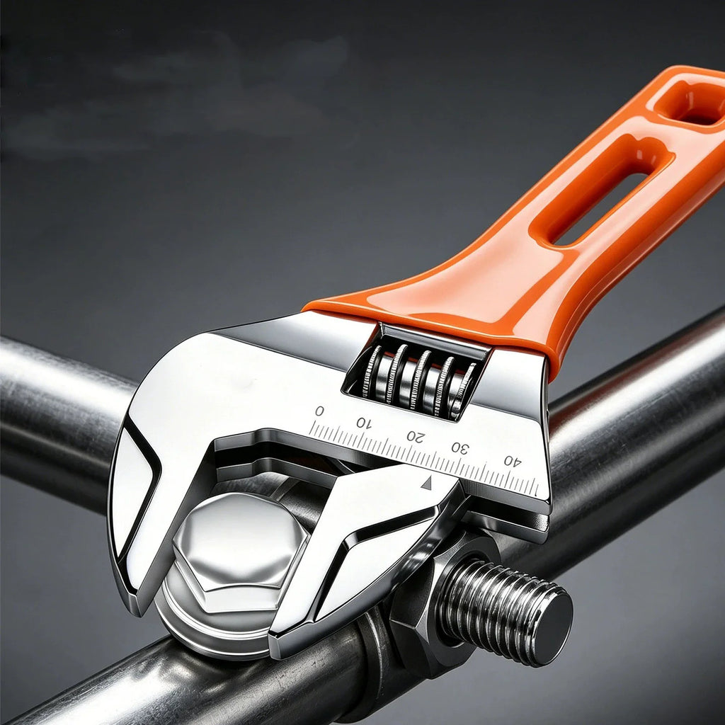 Short Handle Adjustable Ratchet Wrench 6/8" | Pipe Wrench Tool Adjustable Pipe Wrench Axl
