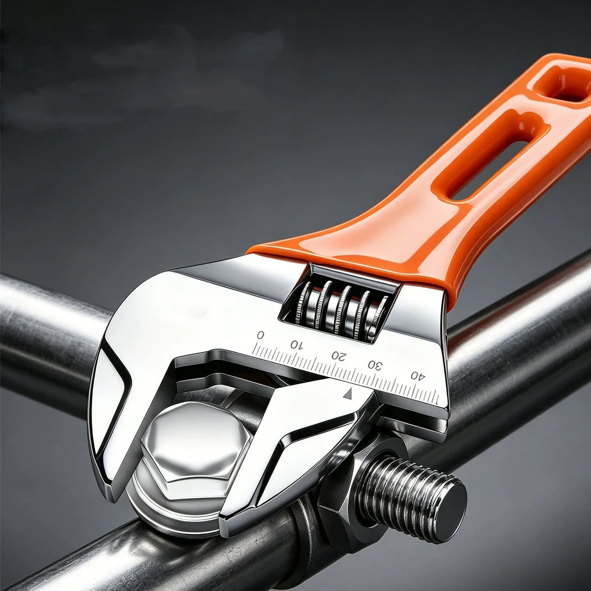 Short Handle Adjustable Ratchet Wrench 6/8" | Pipe Wrench Tool Adjustable Pipe Wrench Axl