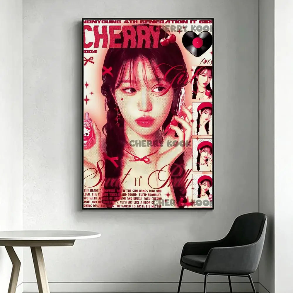 Wonyoung Kpop HD Poster – Waterproof Sticky Wall Art Decor Wall Art Poster Axl White11 30X40cmNoframe