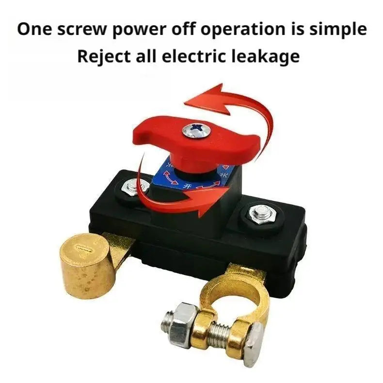 12V–48V Battery Master Cut-Off Switch for RV, Boat & Car Battery Isolator Switch Axl