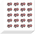 Fire Truck Stickers 400 Pcs – Self-Adhesive 20 Patterns Decorative Sticker Pack Axl AECH04-17951