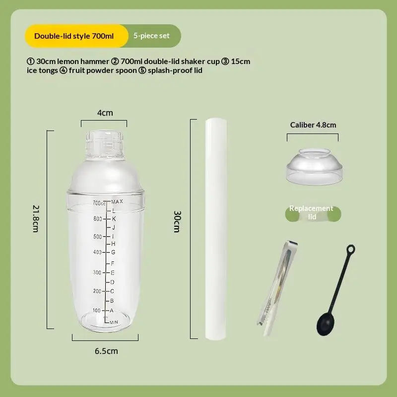 Cocktail Shaker & Jigger Set 3/5/7 Pcs – Home Bar Kit Cocktail Shaker Set Axl 700ML 5PCS