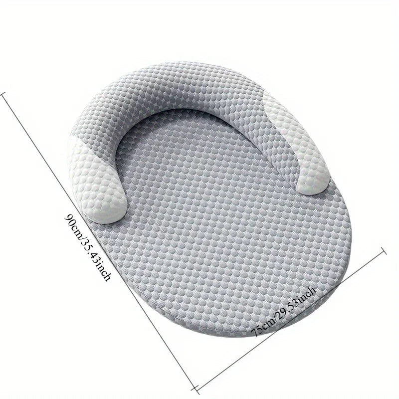 Polka Dot Cooling Dog Bed – Washable Oval Pet Mattress Cooling Dog Bed Axl