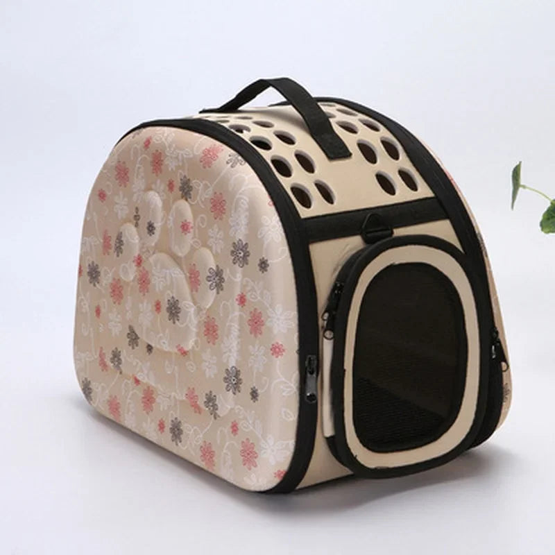 Foldable Breathable Pet Carrier Bag for Cats & Dogs – 10kg Pet Carrier Bag Axl champagne