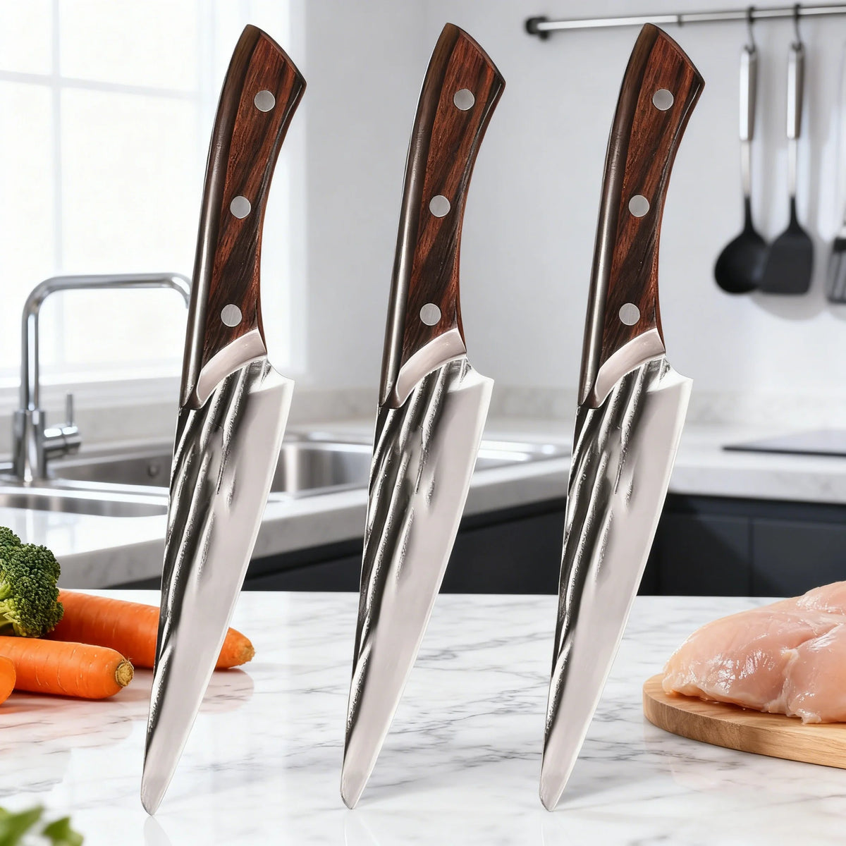 Stainless Steel Boning Knife Set 1/2/3 Pcs – Sharp Kitchen Knife Kitchen Knife Set Axl Boning Knife-3PCS
