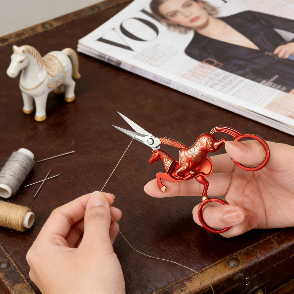 Horse Shape Sewing Scissors – Stainless Steel Thread Cutter Sewing Scissors Axl