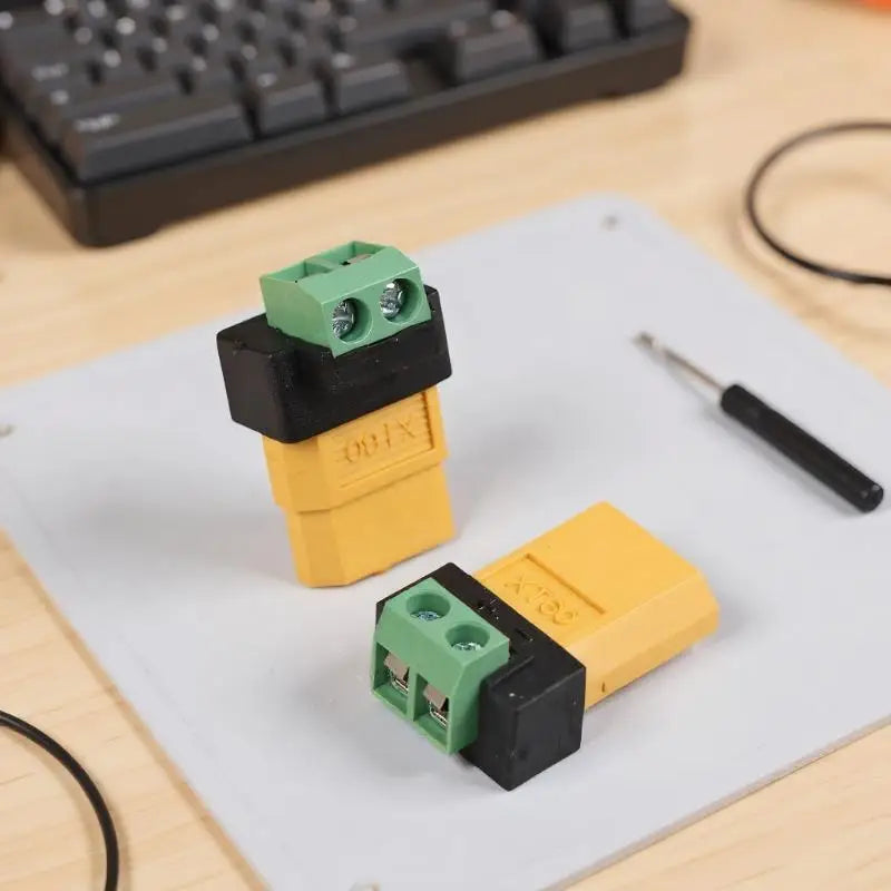 XT60 to 2-Pin Terminal Adapter – Solderless Charging Connector Charging Connector Adapter Axl