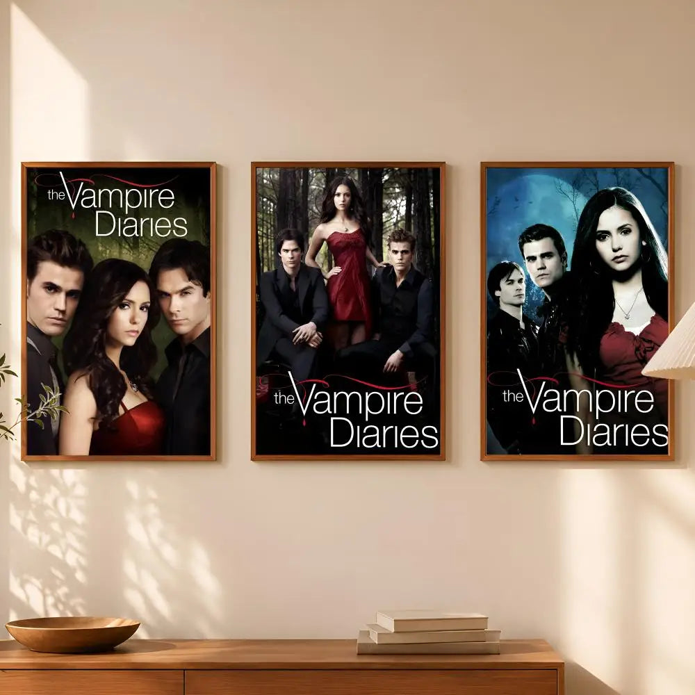 Vampire Diaries HD PVC Self-Stick Wall Art Poster | Waterproof Wall Art Poster Axl