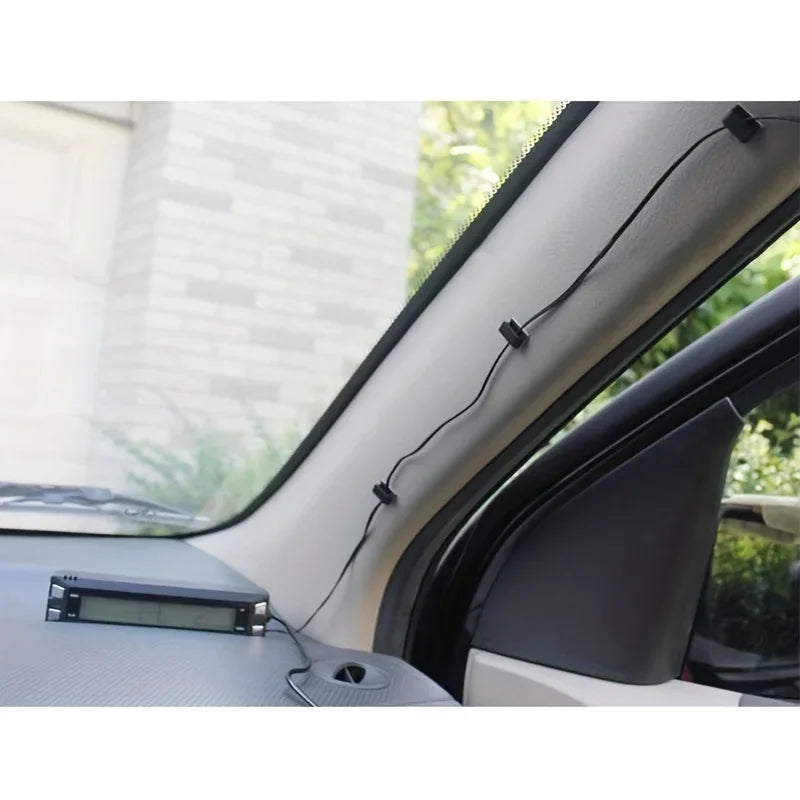 Adhesive Car Wire Clips – Cable & Cord Organizer Clamps Car Cable Organizer Axl