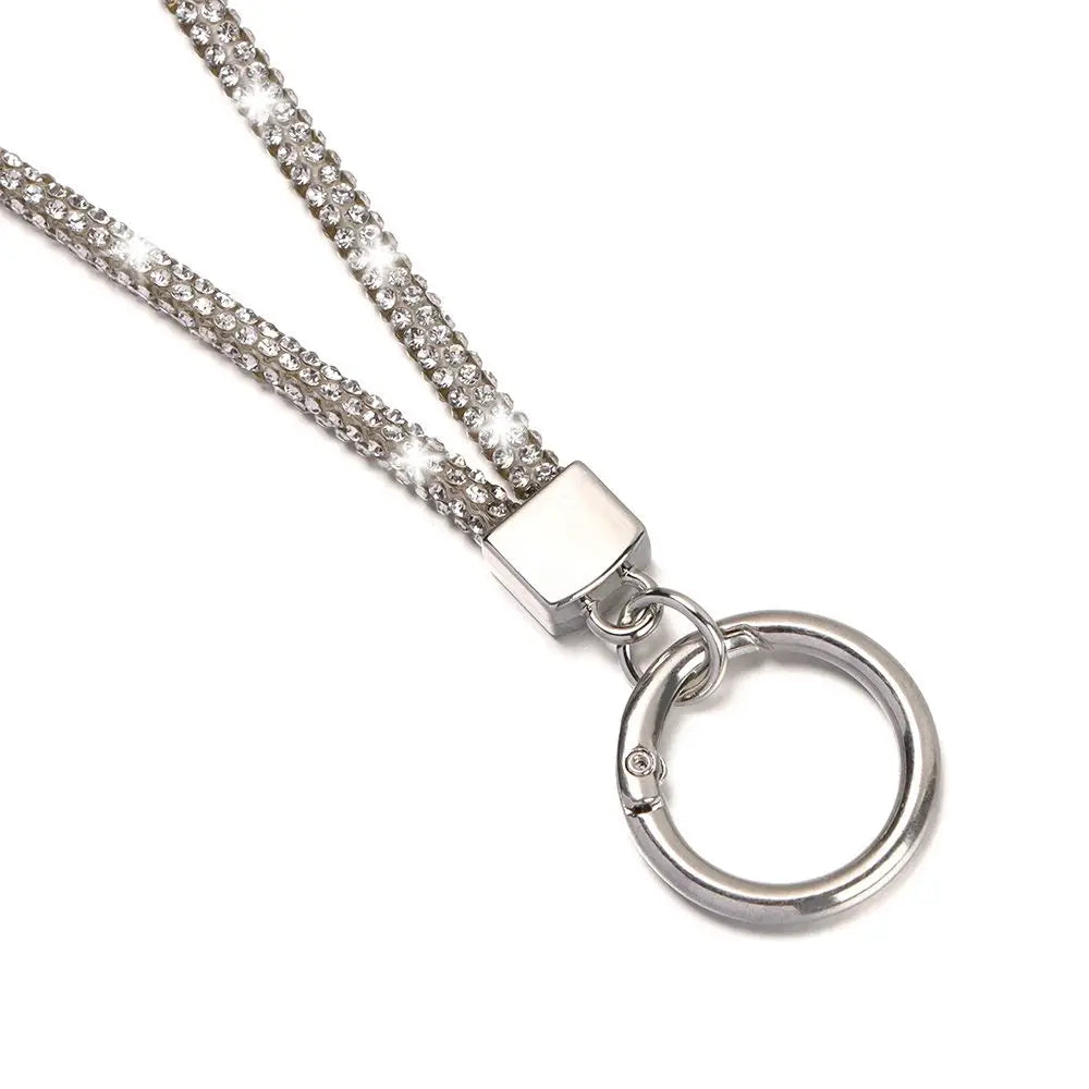 Glitter Rhinestone Phone Lanyard – Crystal Diamond Chain Strap Phone Lanyard Strap Axl