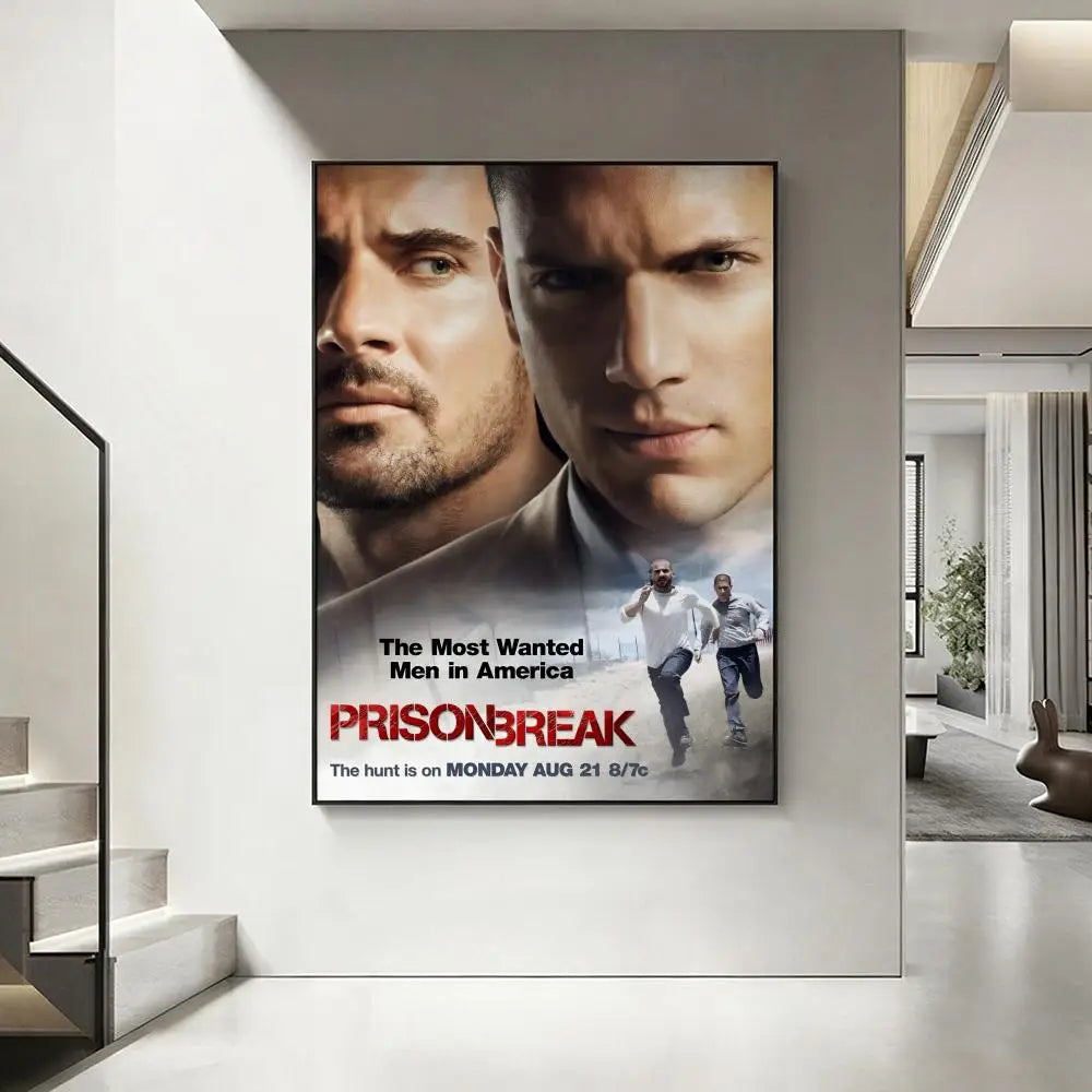Prison Break HD Wall Poster – Waterproof Peel & Stick Art Wall Art Poster Axl White1 30X40cmNoframe