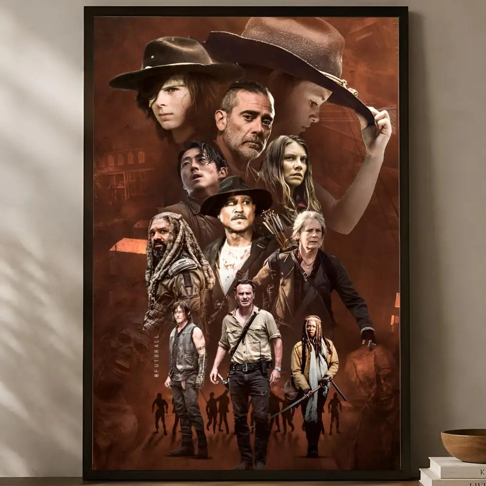Walking Dead Self-Stick HD PVC Wall Poster – Waterproof Decor Wall Art Poster Axl
