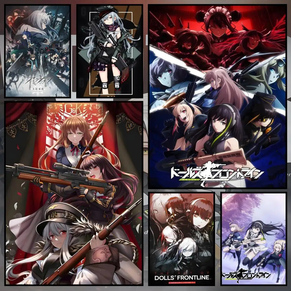 Girls' Frontline PVC Wall Poster – Peel & Stick HD Art Decor Wall Art Poster Axl
