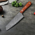 Damascus Steel Kiritsuke Knife – 19.5cm Blade & Wood Handle Kitchen Knife Axl New model knife