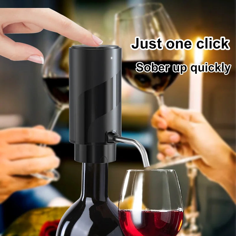 BALASHOV Electric Wine Aerator Dispenser – One-Touch Decanter Electric Wine Aerator Axl