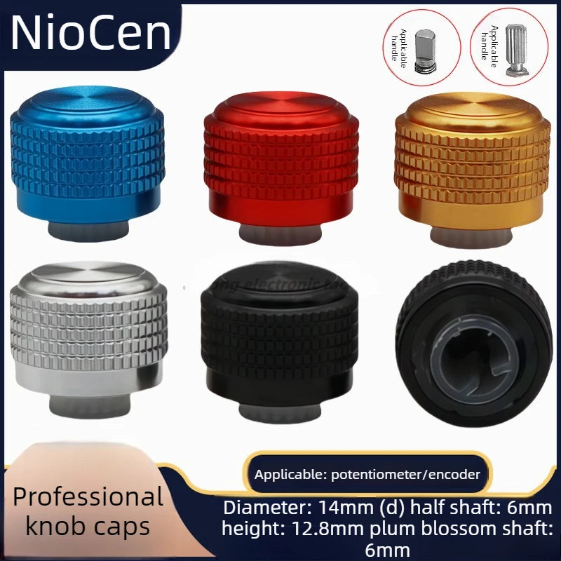 Aluminum Alloy D-Shaft Potentiometer Knob – Volume Control Cap Potentiometer Knob Axl