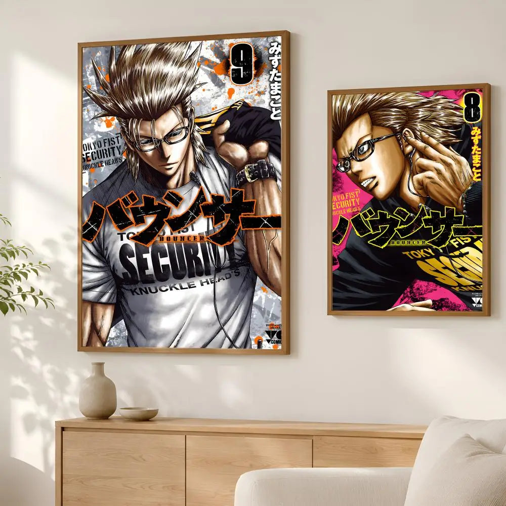 Game B-BOUNCER Self-Stick HD Wall Art Poster – Waterproof Decor Wall Art Poster Axl