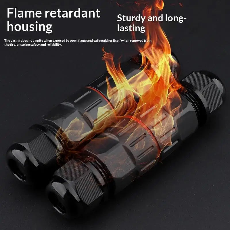 IP68 Waterproof Wire Connector 2-In 2-Out 2/3 Pin Terminal Waterproof Wire Connector Axl