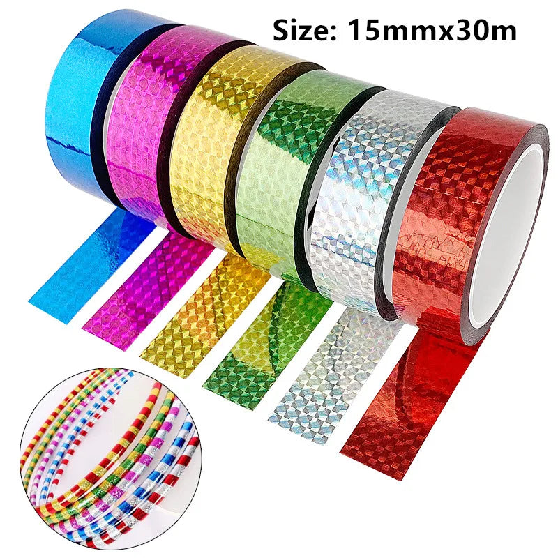 30M Holographic Glitter Tape – Gymnastics Hoop & DIY Craft Gymnastics Glitter Tape Axl