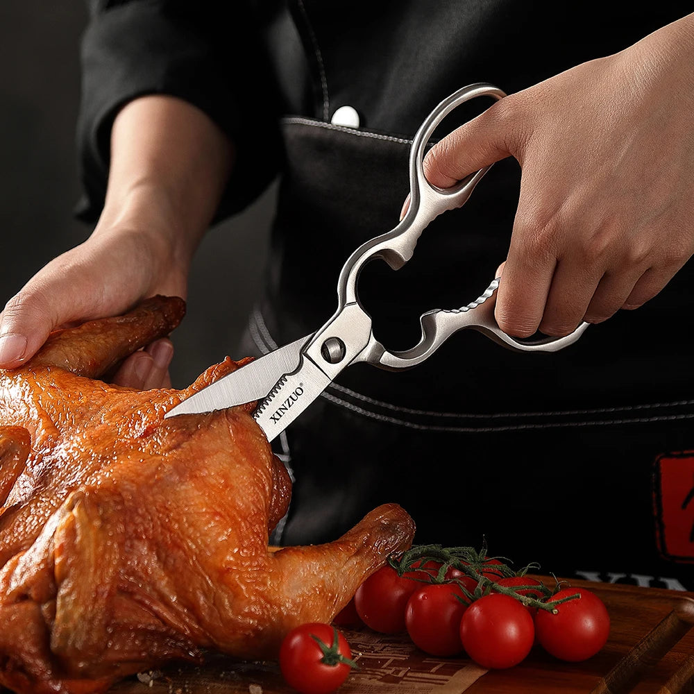 XINZUO Kitchen Scissors – Stainless Steel Poultry Shears Kitchen Scissors Axl