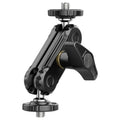 R102 Metal Double Ball Head Magic Arm – 360° 1/4" Mount Camera Magic Arm Axl black