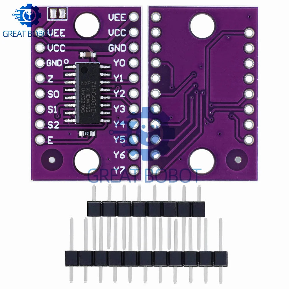 74HC4051 CD4051 8-Channel Analog Multiplexer for Arduino Analog Multiplexer IC Axl