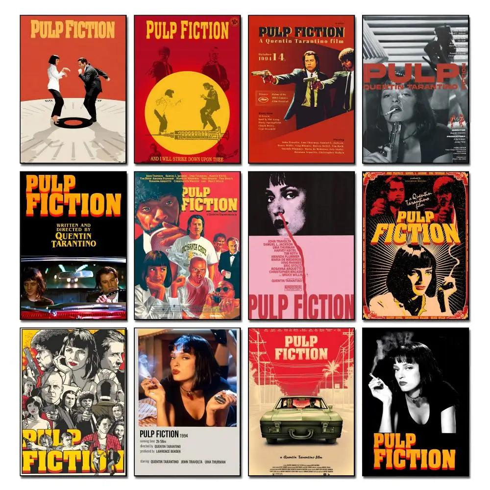 Pulp Fiction Movie Poster – HD Art Print Wall Decor Movie Art Poster Axl