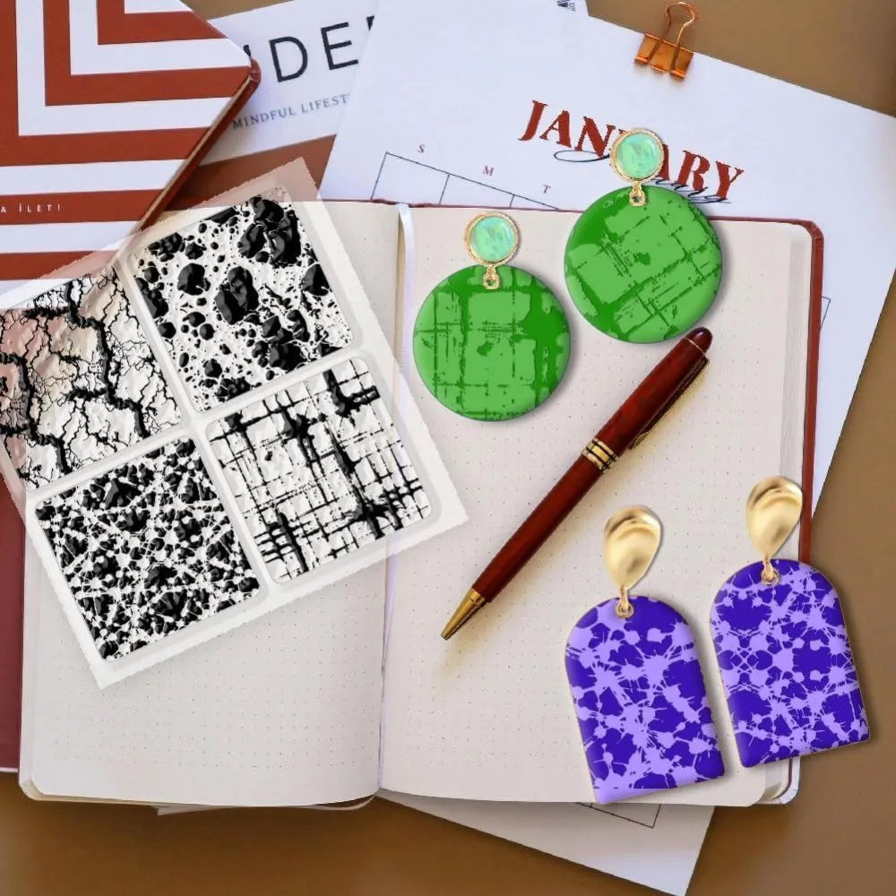 Marble Clay Texture Mat – DIY Jewelry & Card Making Stamps Clay Texture Stamp Axl