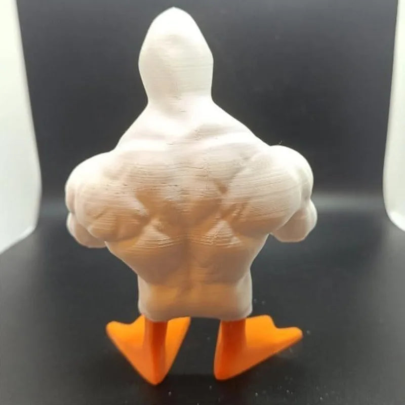 Muscle Duck Figurine – Modern Resin Desktop Ornament Decorative Figurine Axl