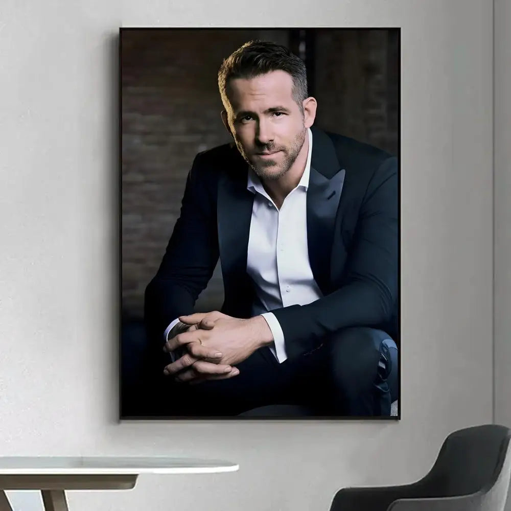 Ryan Reynolds HD Art Poster – Waterproof Sticky Wall Decor Wall Art Poster Axl
