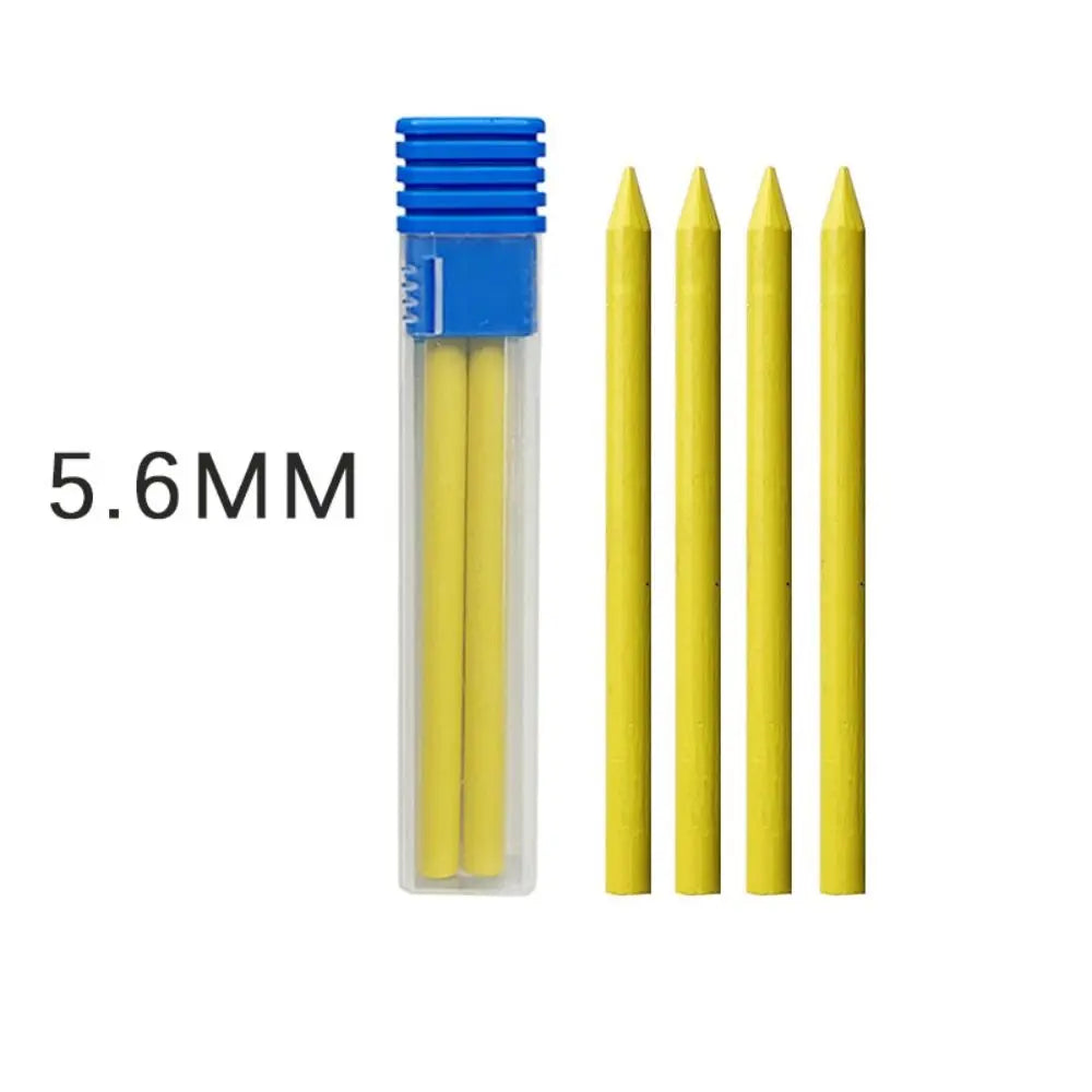 5.6mm Metal Mechanical Pencil with Built-In Sharpener Mechanical Pencil Axl 4PCS-2B Y Refill