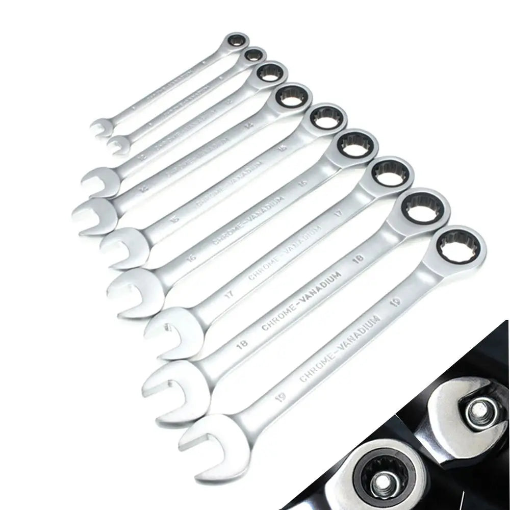6–13mm Reversible Ratchet Wrench | Chrome Vanadium Spanner Ratchet Wrench Axl