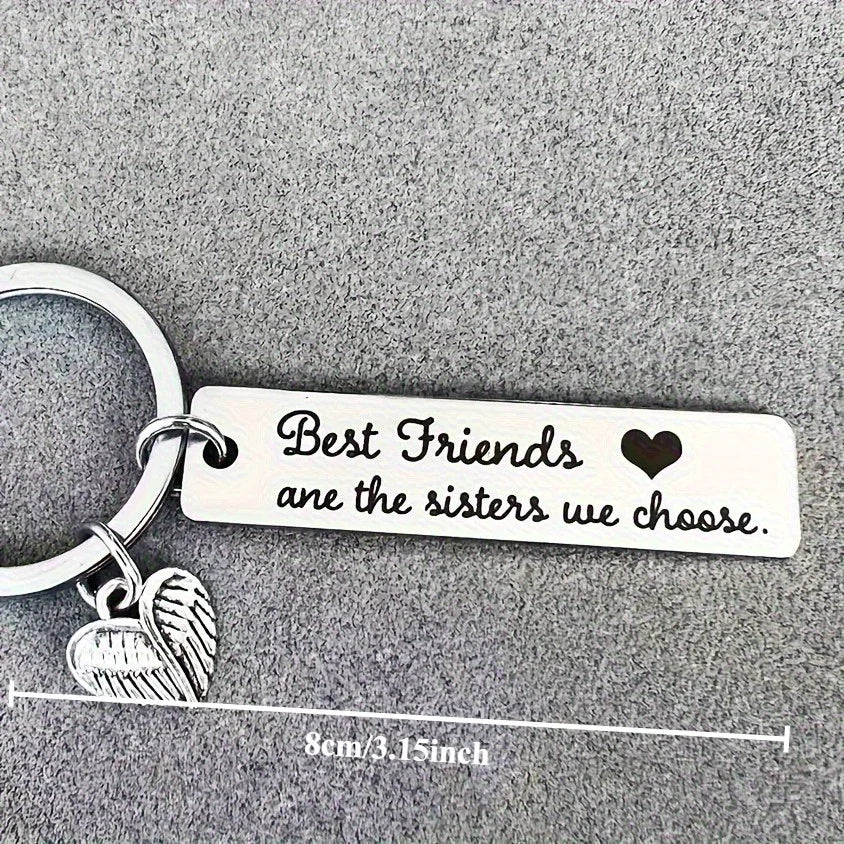 BFF Friendship Keychain – Best Friend Birthday Gift for Women Friendship Keychain Axl