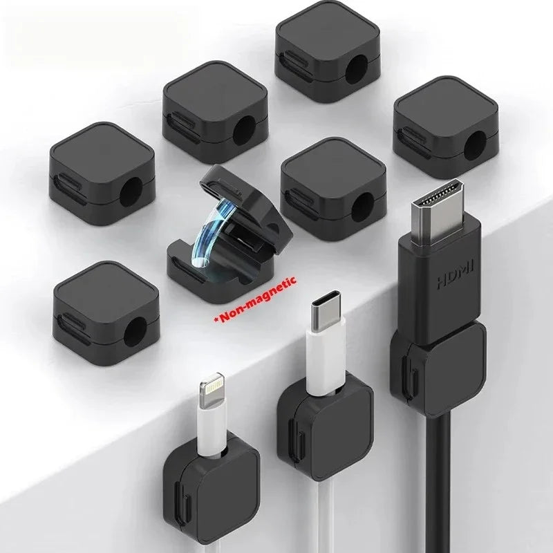 Adhesive Cable Clips – Cord Holder for Desk, Car & Wall Cable Clip Organizer Axl