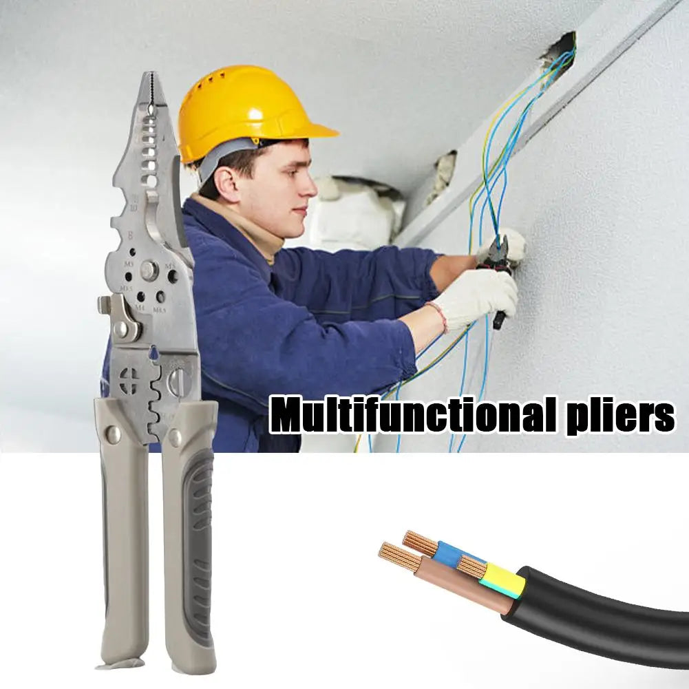KITPIPI Wire Stripping Pliers – Multifunctional Electrician Tool Wire Stripping Pliers Axl