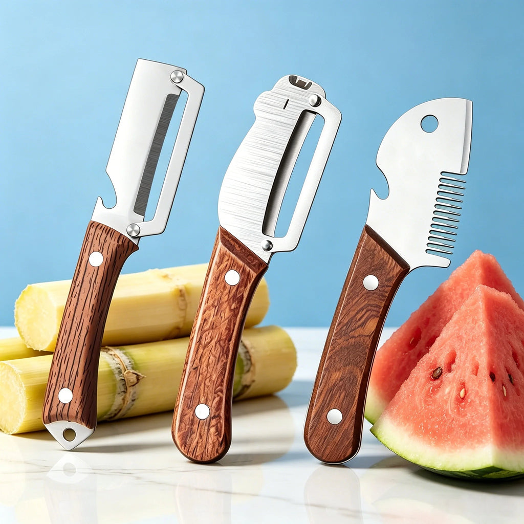 3-Piece Kitchen Peeler Set – Grater, Scraper & Slicer Tools Kitchen Peeler Set Axl