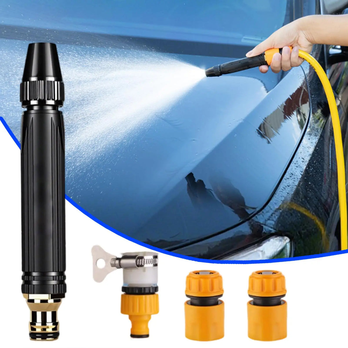 High-Pressure Hose Spray Gun – Adjustable Leak-Proof Nozzle Garden Hose Nozzle Axl