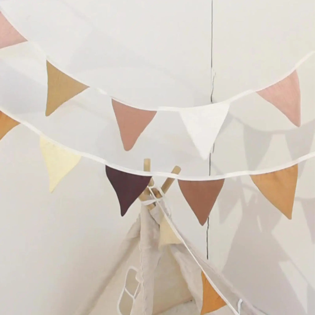 Colorful Triangle Bunting Banner – Washable Cotton Garland Party Banner Garland Axl