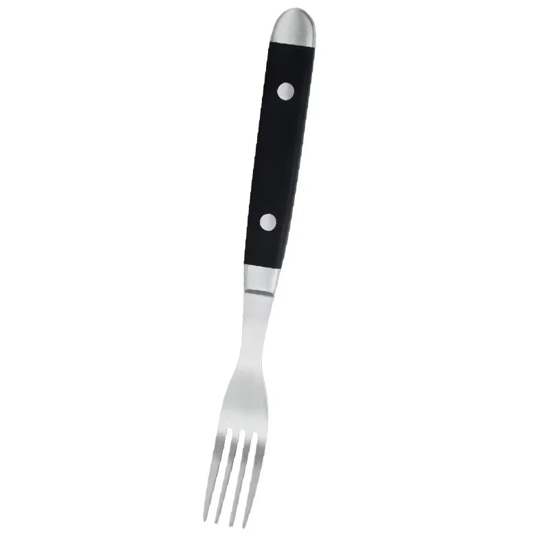 COOKCRAZE Black Stainless Steel Cutlery Set – Dishwasher Safe Cutlery Flatware Set Axl 1 pcs fork