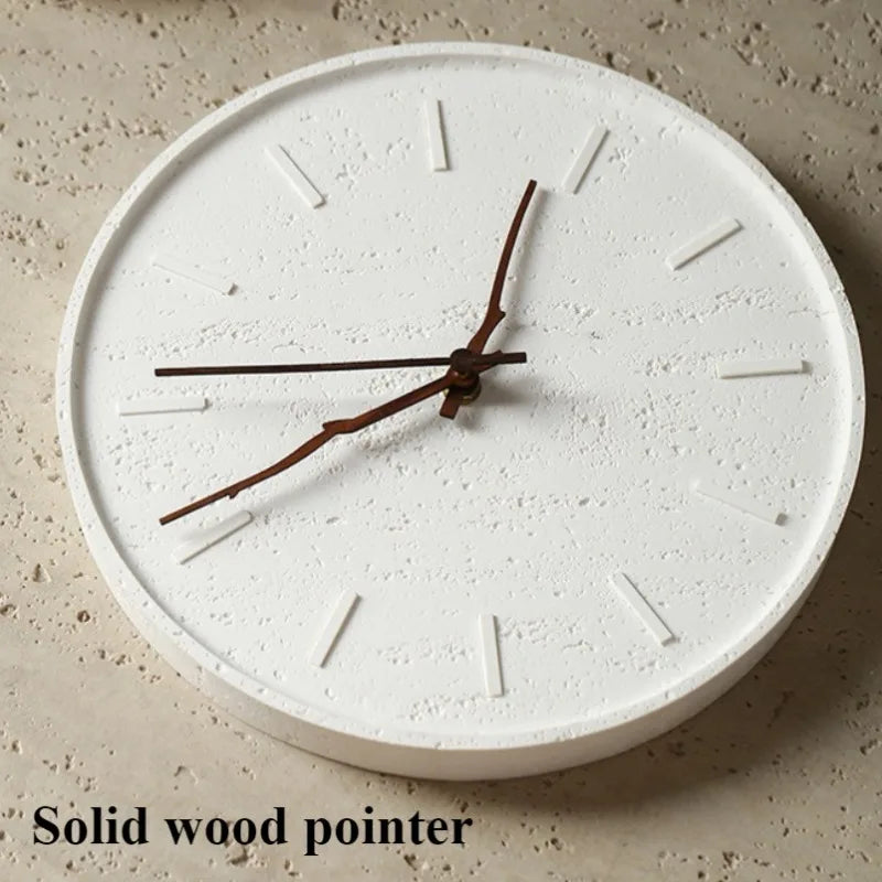 Nordic Silent Wall Clock – Modern Resin Décor 27cm Silent Wall Clock Axl