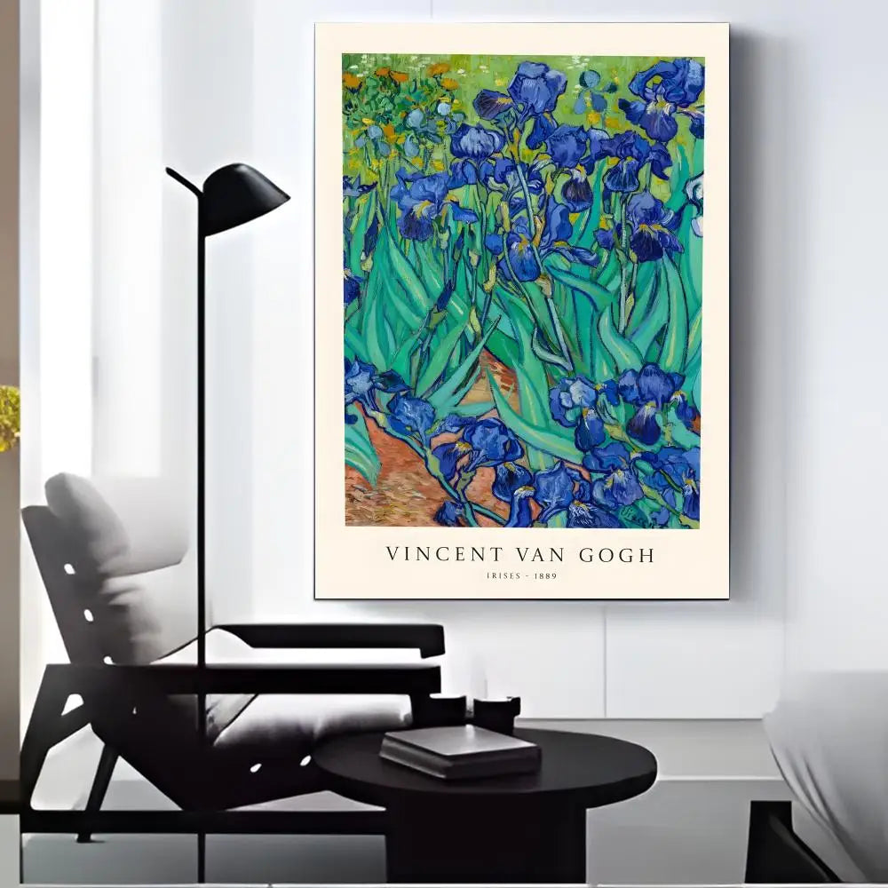 William Morris Canvas Wall Art – Vintage HD Print Home Decor Canvas Wall Art Axl Black6 50X70cmFrameless
