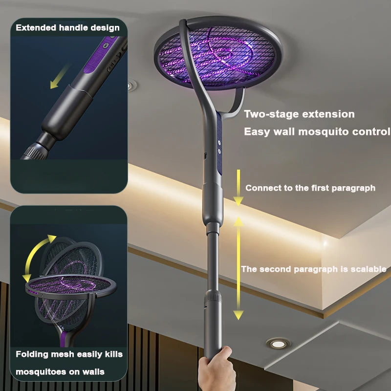 Wall-Mounted Electric Mosquito Trap – Extendable 90° Mesh Mosquito Trap Axl